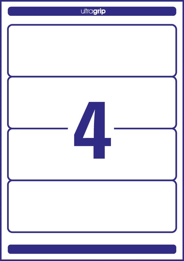 AVERY Zweckform (L4761-25) Binder Spine Labels (61x192mm) with Ultragrip: Self-adhesive, 30 Sheets