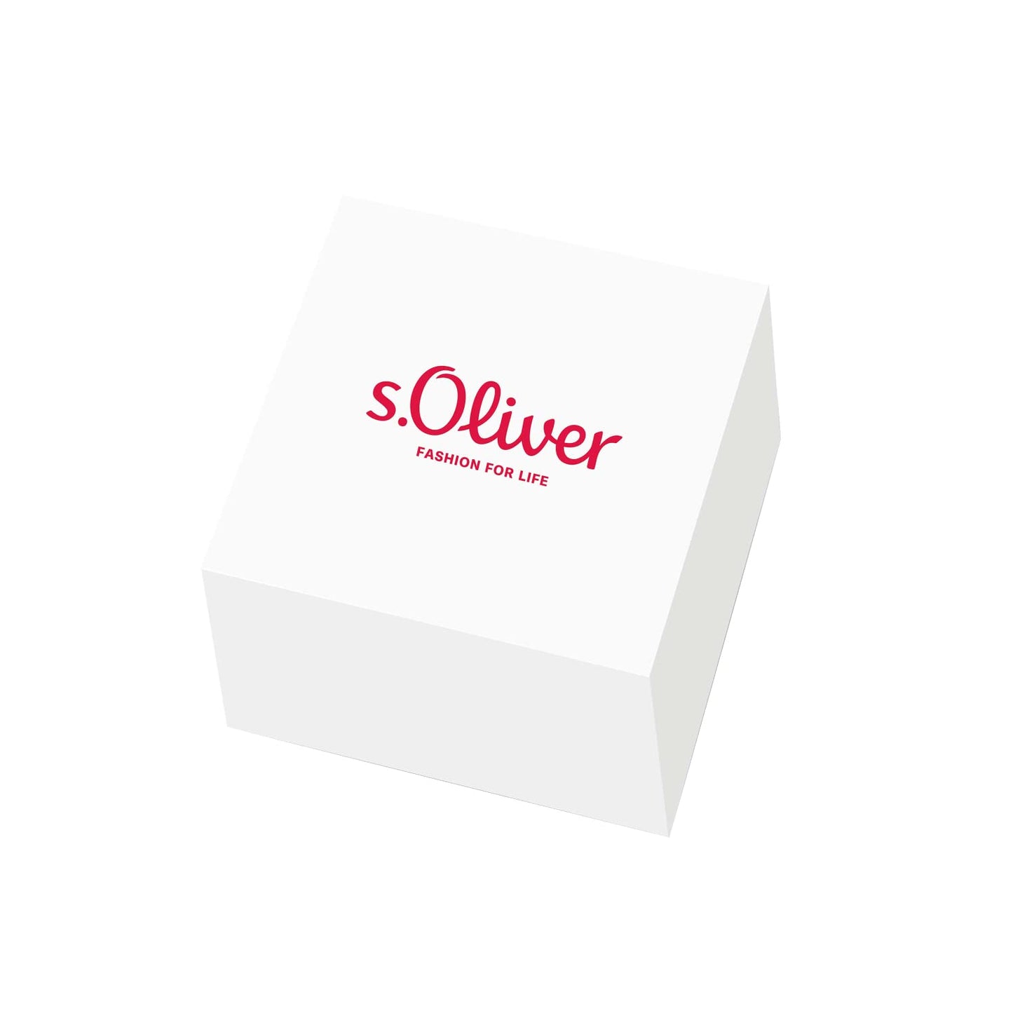 s.Oliver Edelstahl Damenring mit Kristall in Roséfarben inkl. Geschenk Box