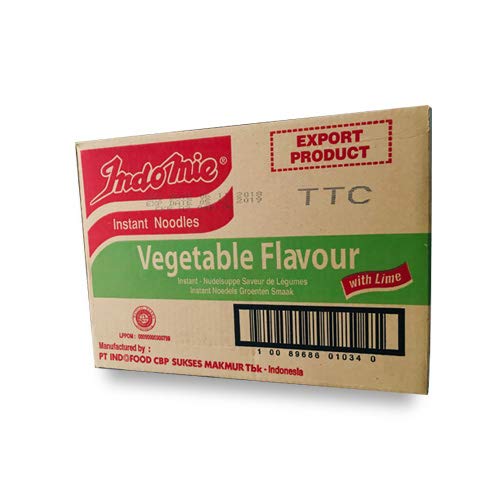 IndoMie Instant Noodle Soup (40x75g) with Vegetable Flavor with Lime