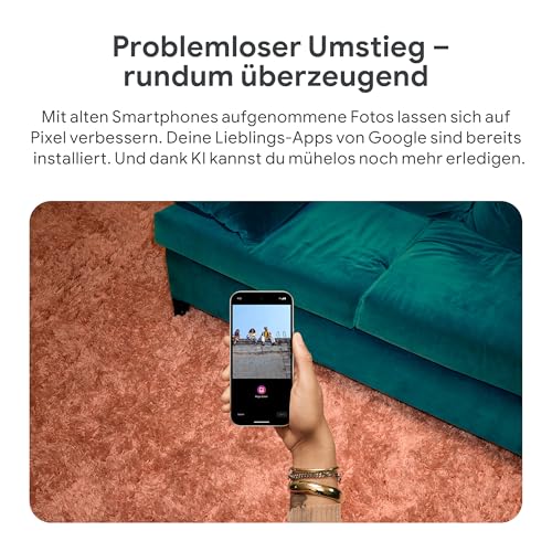 Google Pixel 9 Pro XL (128GB) mit Gemini ohne SIM-Lock, Dreifach-Rückkamerasystem, KI-Technologie
