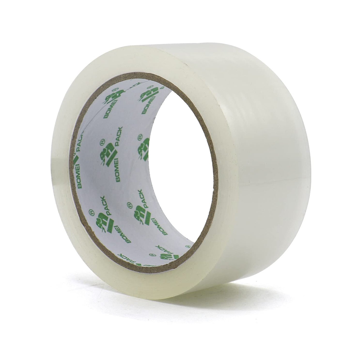 BOMEI PACK Parcel Tape Set | 6 rolls of clear 66m each + dispenser, versatile &amp; easy to unwind