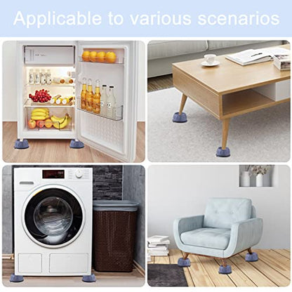 Nutabevr Universal Washing Machine Anti-Vibration Feet (4 pieces): Vibration Damper