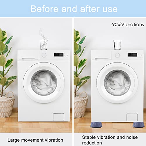 Nutabevr Universal Washing Machine Anti-Vibration Feet (4 pieces): Vibration Damper