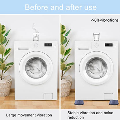 Nutabevr Universal Washing Machine Anti-Vibration Feet (4 pieces): Vibration Damper