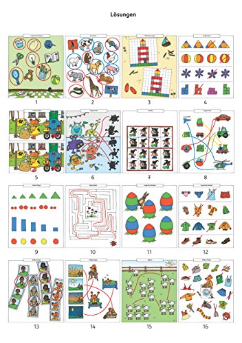 Preschool block from 5 years for boys and girls: Logical thinking, puzzles and brain teasers