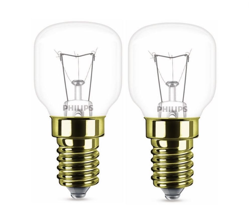 PHILIPS Backofenlampe E14 - 2er-Set | 40W Tropfenform | Hitzebeständig bis 300 °C