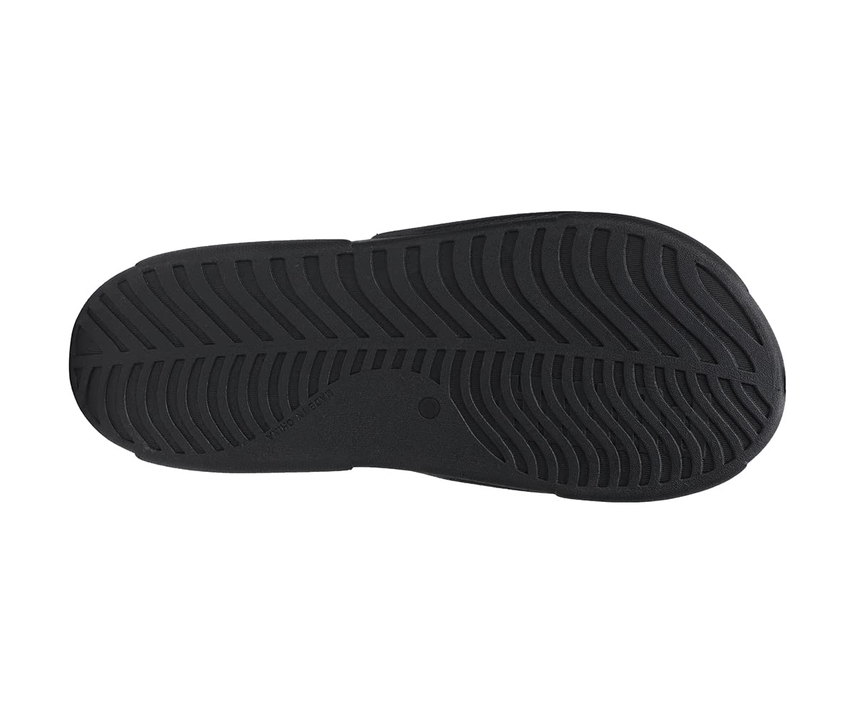 PUMA Black/White Unisex Royalcat Comfort Slide Beach Sandals with EVA Outsole