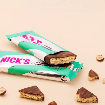 NICKS Protein Wafer Bar Sport Mix (9x 40g): Low Carb Protein Bar Chocolate