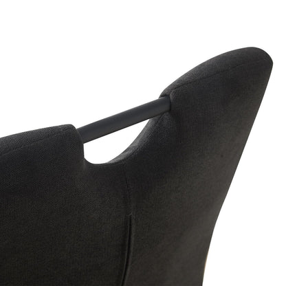 B&D home 2er-Set  Freischwinger Esszimmerstühle 'Sofia' | Modern Design in Anthrazit