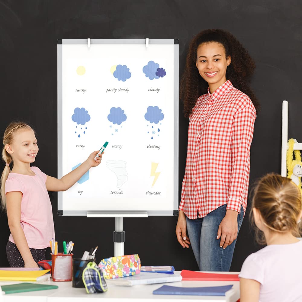 VIZ-PRO ECO Magnetic Mobile Whiteboard (90x60cm) with paper pads