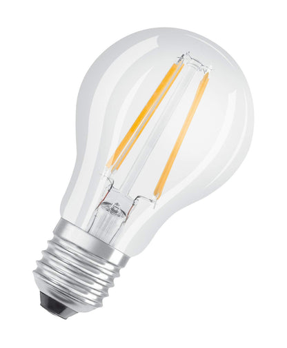 Osram LED Base Classic A lamp, socket: E27 | (Warm white 2700 K: 7W): Clear - Pack of 5