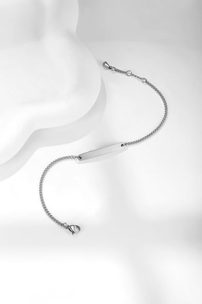 TMT Personalized ladies bracelet with engraving in silver, gold and rose gold