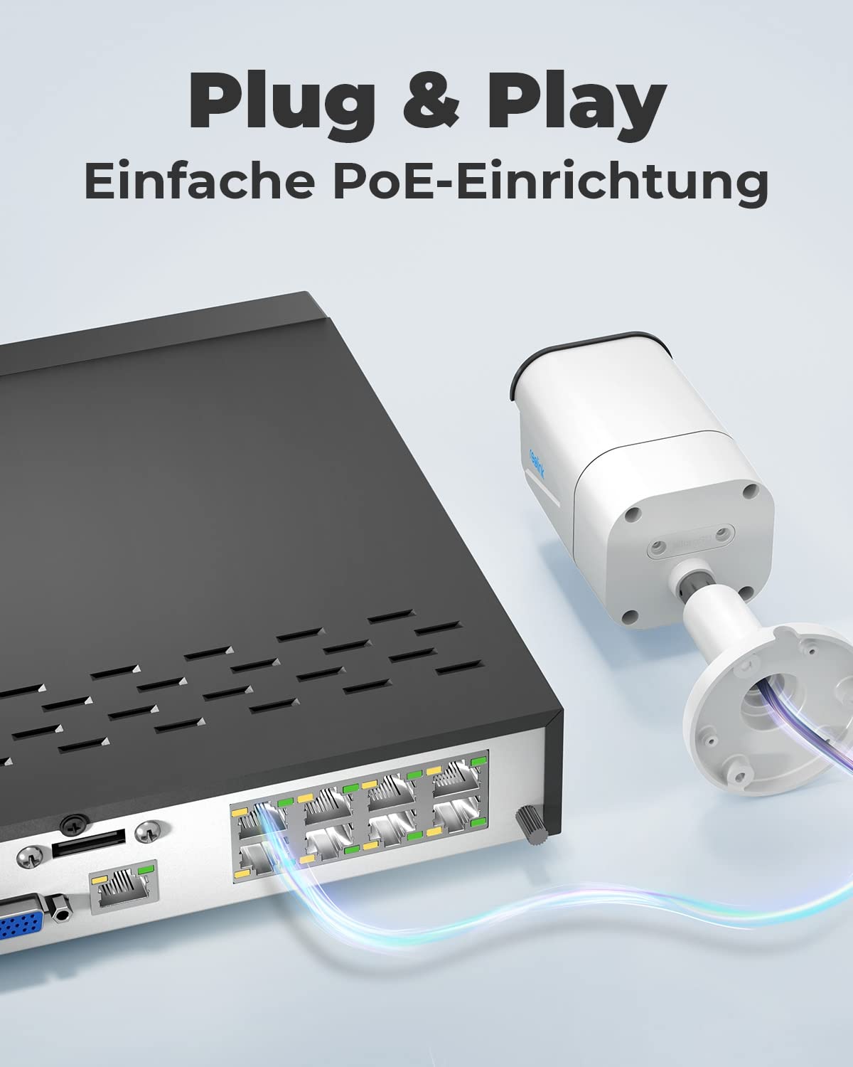 Reolink 4K-Überwachungskamera-Set (RLK8-800B4): Innen und Outdoor, Personenerkennung, Fahrzeugerkennung