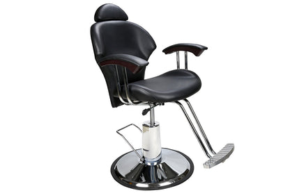 Barberpub Friseurstuhl | Hydraulisch, bis 135° kippbar mit Gasfeder-Sperre, 360° drehbar