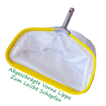 Schwerlast Laub-Käscher mit Aluminiumrahmen: Tiefen Netz für Schwimmbad Reinigung