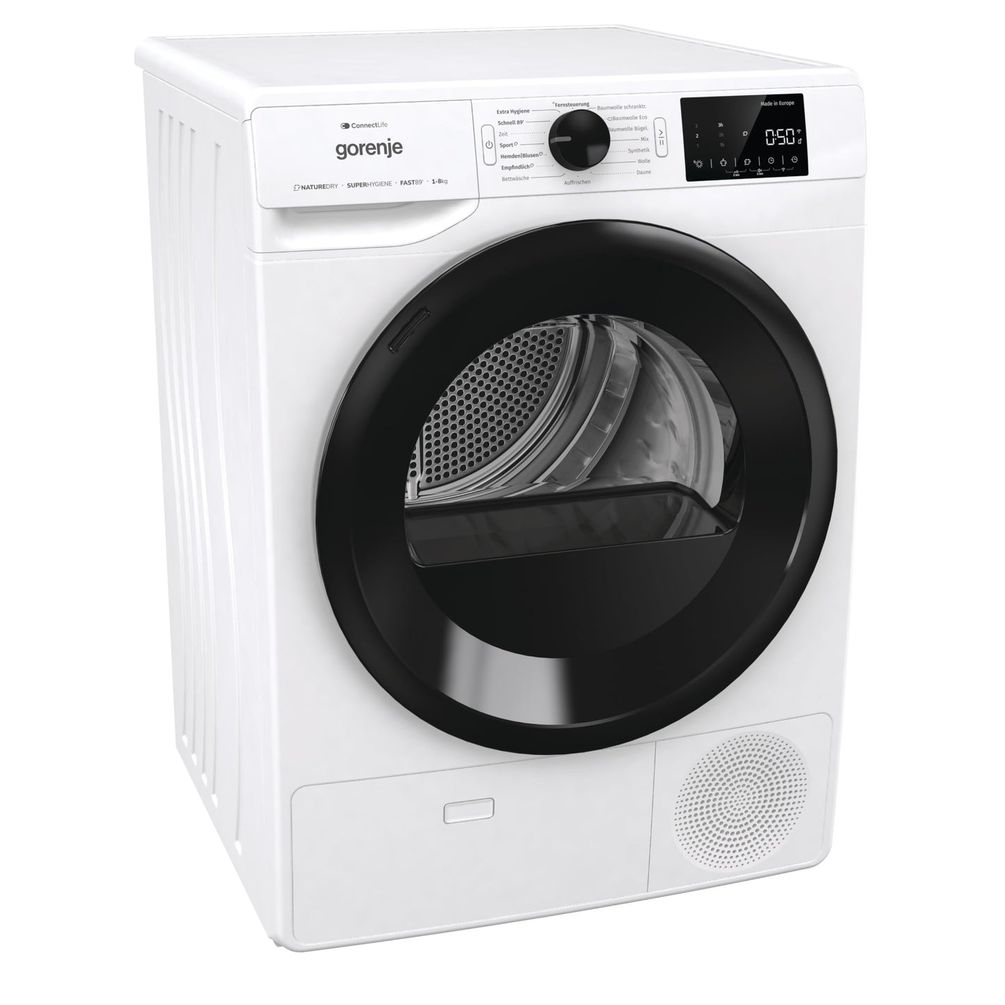 Bundle of Gorenje (WPAM84A1T) '8kg' Washing Machine with Steam Function + Gorenje (DPNE82/GN) '8kg' Heat Pump Dryer