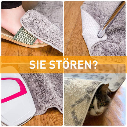Home Techpro Teppichgreifer 4er Set | Rutschfeste Teppichunterlage mit Vakuum-Technologie