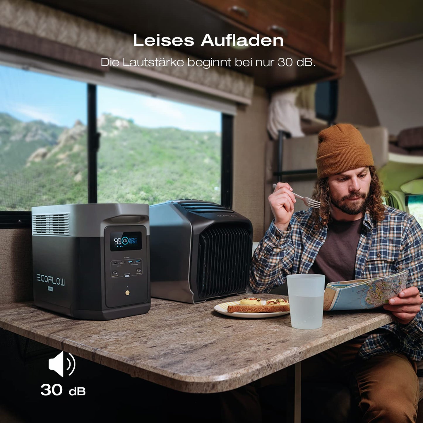 EcoFlow 'DELTA 2 MAX' tragbare Powerstation: Solargenerator für Zuhause, Camping, Wohnmobil