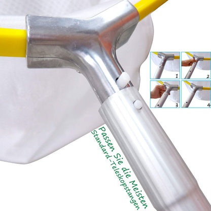 Schwerlast Laub-Käscher mit Aluminiumrahmen: Tiefen Netz für Schwimmbad Reinigung