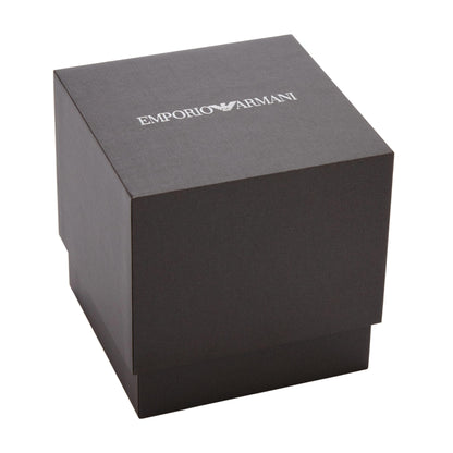 Emporio Armani 'AR1808' Chronograph-Herrenuhr (46mm): Edelstahl, Wasserdicht