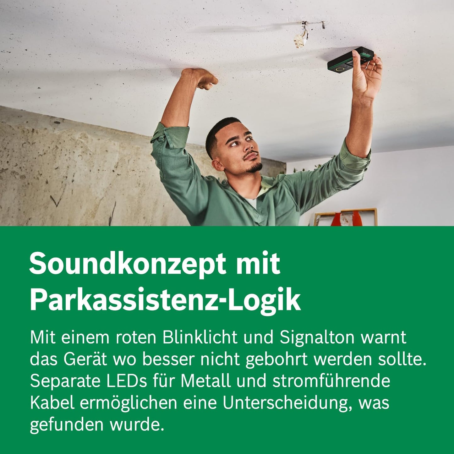 Bosch Ortungsgerät 'Truvo der 2. Generation' mit Ein-Knopf-Bedienung: Wandscanner bis 70mm