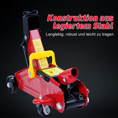 Hydraulic jack with hydraulic piston quick-lift pump | 1.5 ton capacity