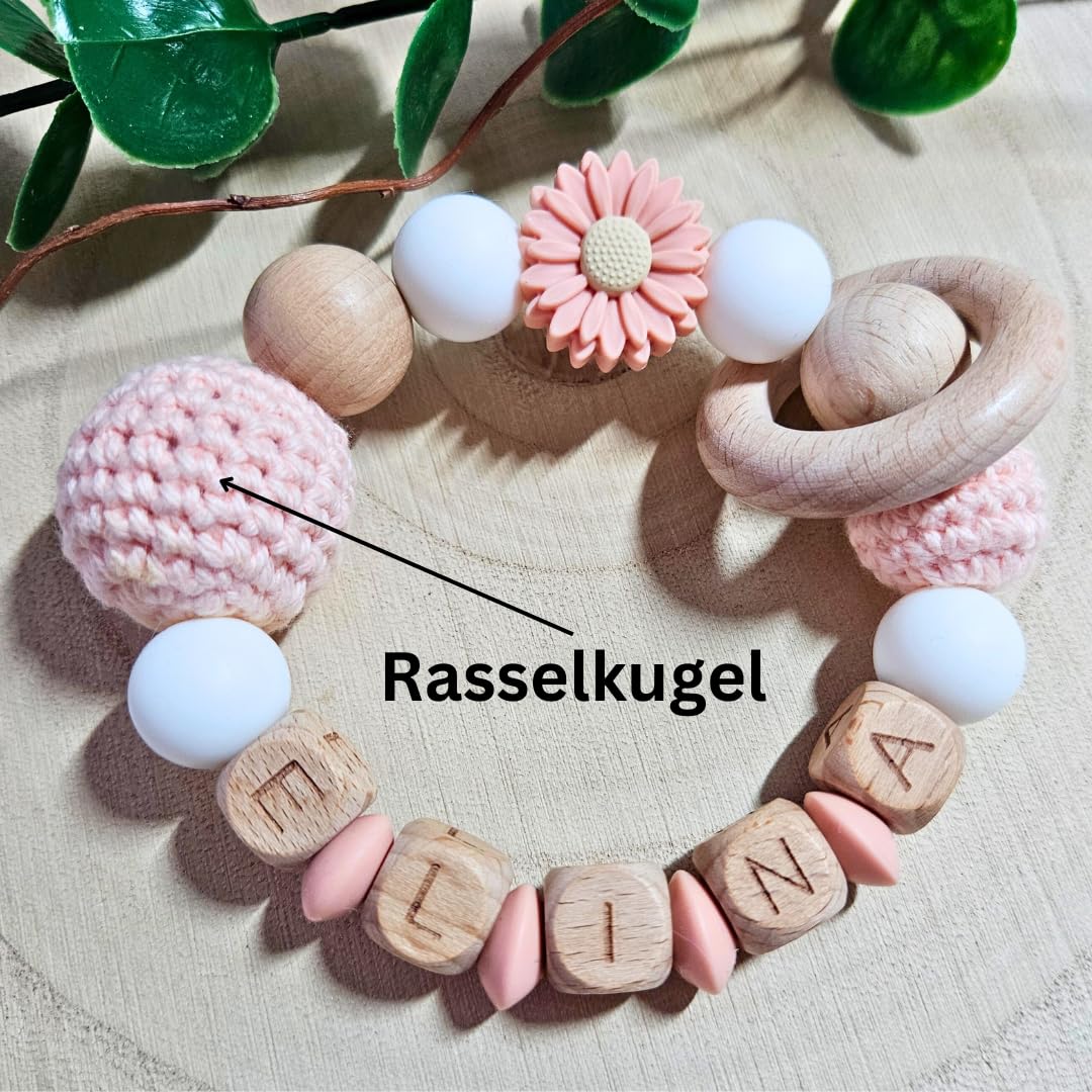 Lovely pacifier chain: Personalized baby gift for girls and boys