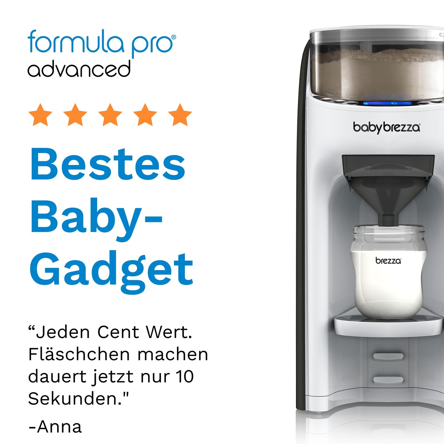 Baby Brezza 'Formula Pro Advanced' Automatischer Flaschenzubereiter: Dosiert und mischt auf Knopfdruck