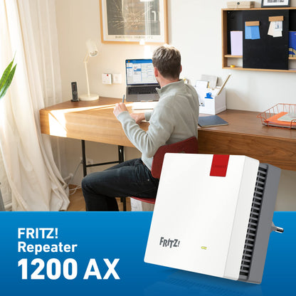 AVM FRITZ!Repeater 1200 AX - WLAN Mesh Repeater mit Wi-Fi 6 & Gigabit-LAN