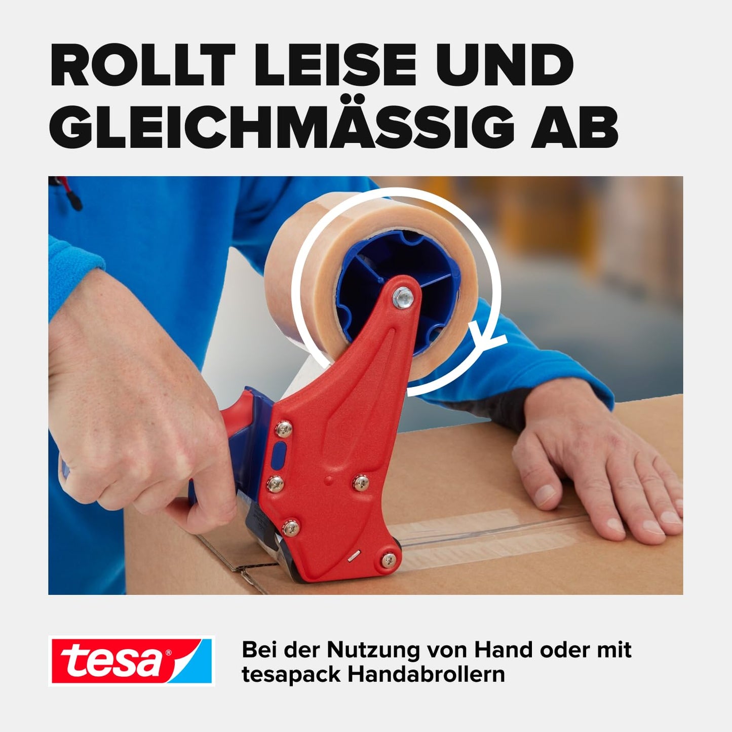 tesa 64014 Verpackungsband (Transparent): 6 Rollen à 66m x 50mm, leise & UV-beständig