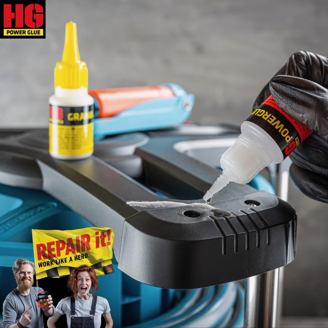 SCHWEISSNAHT aus der Flasche Sekundenkleber by HG Power Glue-MINIS | Extra-Stark