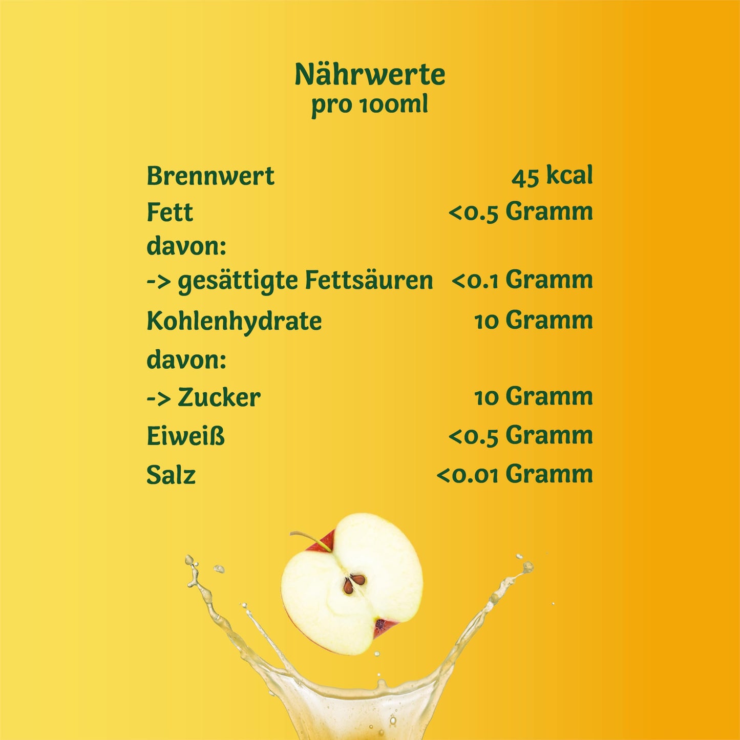 Pfanner 100% vitamin-rich apple juice (8 x 1 liter): no added sugar