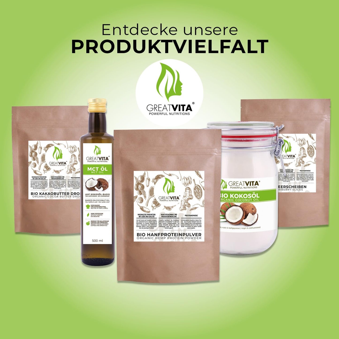 GreatVita 100% Bio Apfelessig (2x 500ml - 1 Liter): Naturtrüb & ungefiltert aus biologischem Anbau