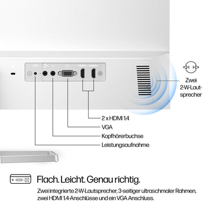 HP Series 5 (527sa) FHD IPS Monitor mit Lautsprechern | 27 Zoll, 100Hz, Entspiegelt, Neigbar