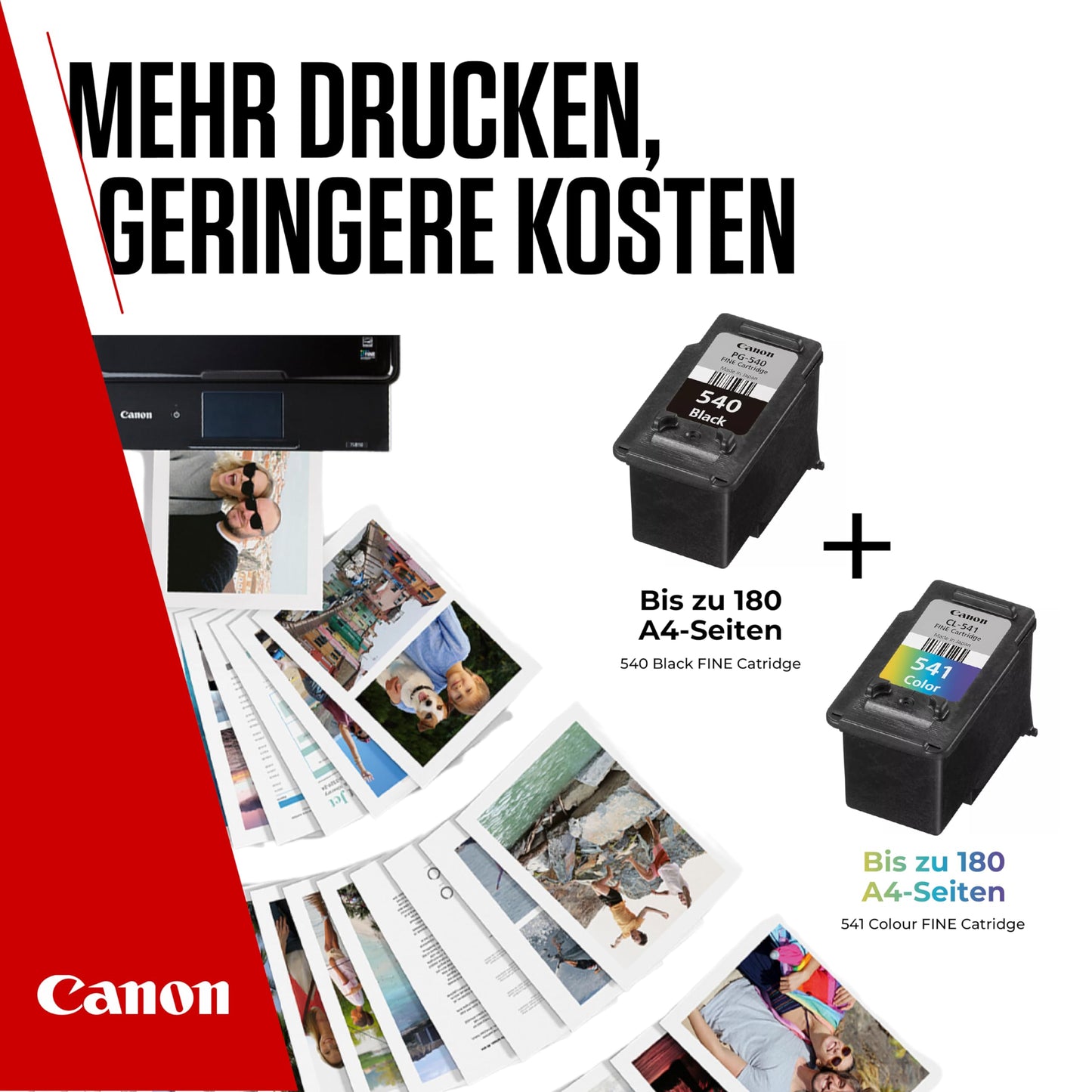 Canon Original Tinte & Fotopapier Multipack (PG-540/CL-541) 2er-Pack
