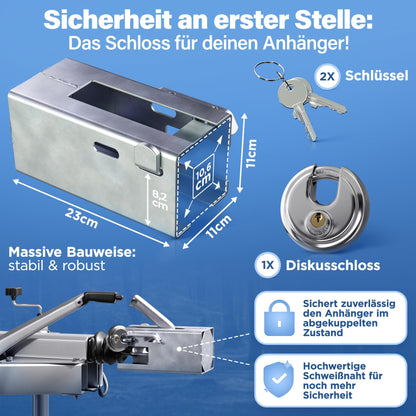 Deagle® Anhängerschloss: Optimaler Schutz im abgekuppelten Zustand bei jeder Wetterlage