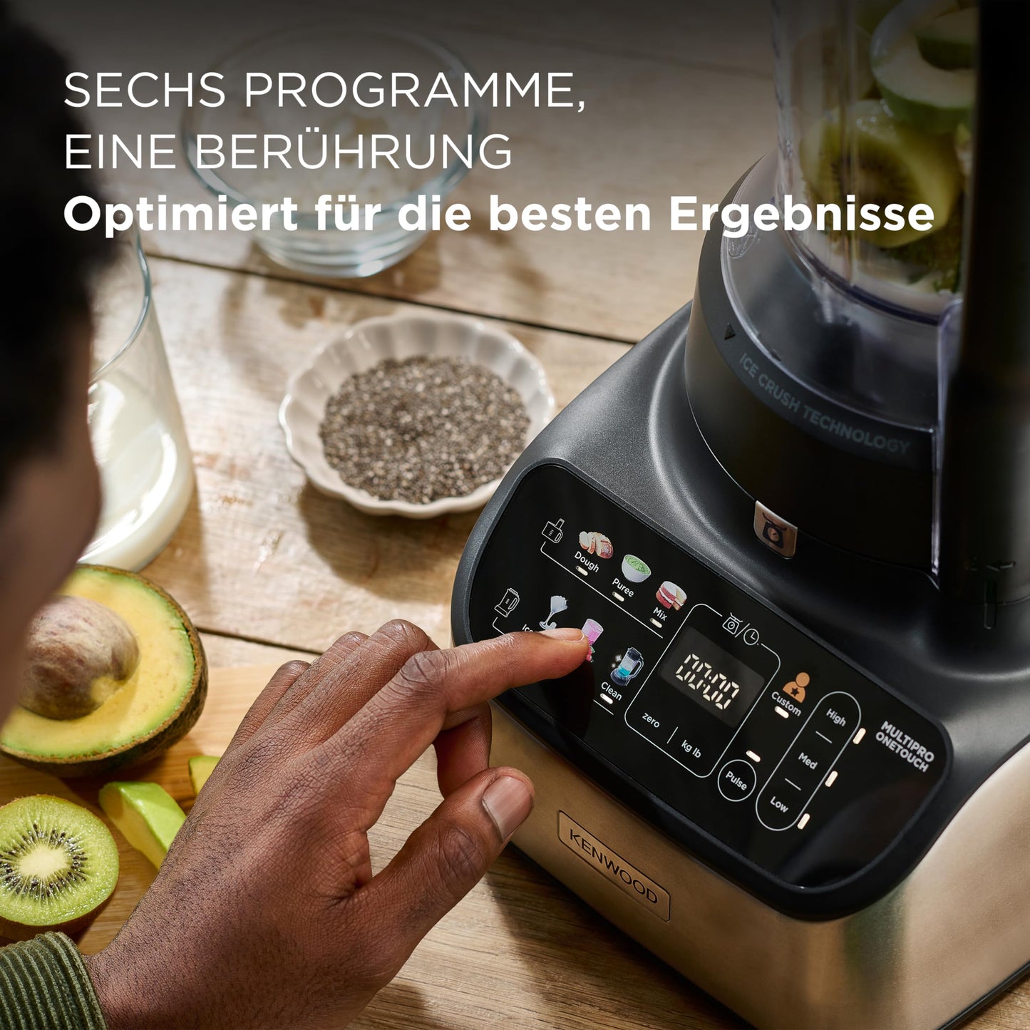 Kenwood 2-in-1 Compact MultiPro OneTouch (FDM73.480SS): Integrated scale, 1000W (Silver)