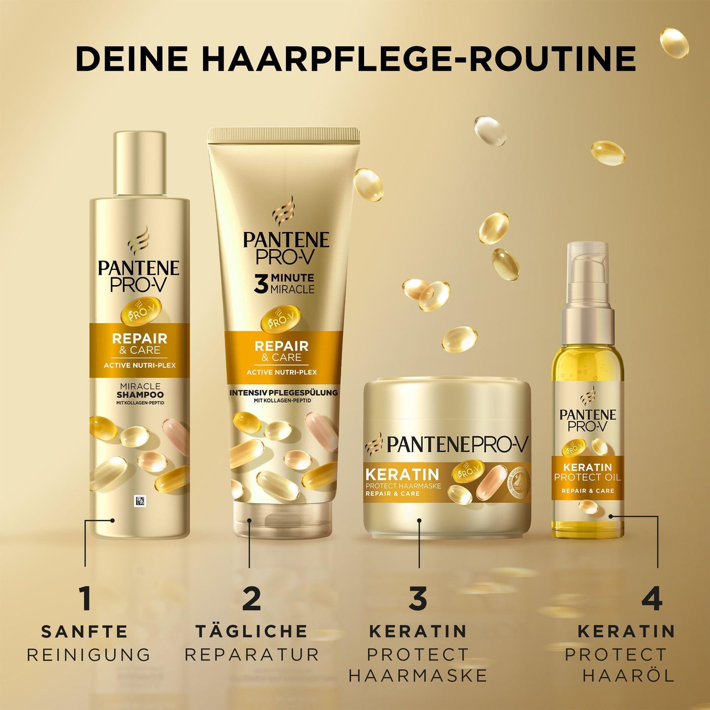 Pantene Pro-V XL Repair & Care Keratin Protect Haarmaske (500ml) mit Pro-V Formel & Active Nutri-Plex