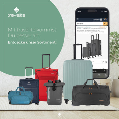 TRAVELITE 'Bali' Hartschalen Reisekoffer-Set (3-teilig): TSA-Kombinationsschloss