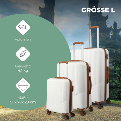 TRAVELITE 'Bali' Hartschalen Reisekoffer-Set (3-teilig): TSA-Kombinationsschloss
