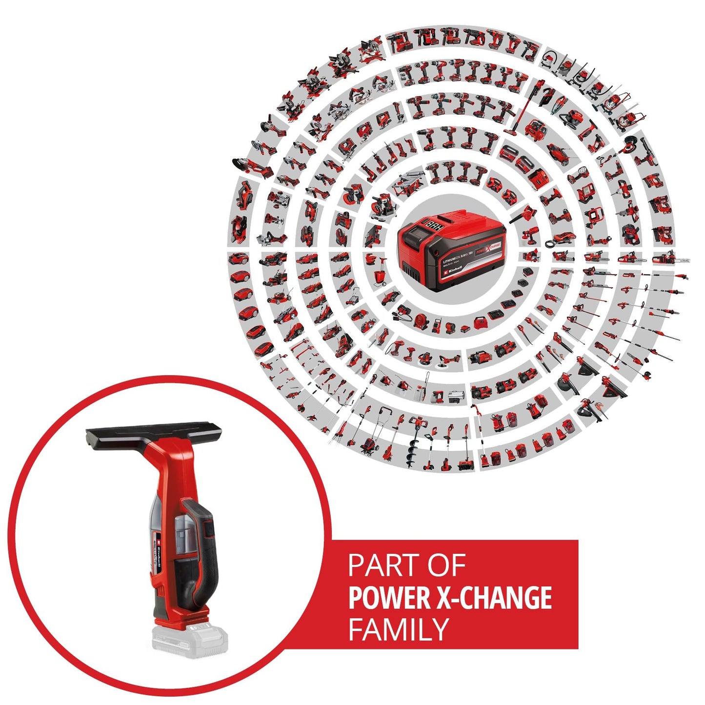 Einhell cordless window cleaner 'BRILLIANTO' Power X-Change without battery
