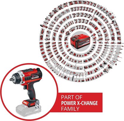 Einhell Professional Cordless Impact Wrench IMPAXXO 18/450 Power X-Change incl. Nut Set (18V, 450Nm)