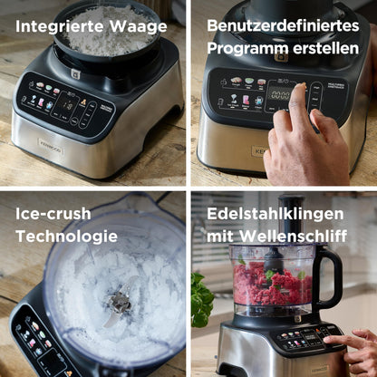 Kenwood 2-in-1 Compact MultiPro OneTouch (FDM73.480SS): Integrated scale, 1000W (Silver)