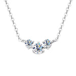 Moissanite Diamond Necklace | 925 Sterling Silver (4mm) GRA Certified: Jewelry Gift