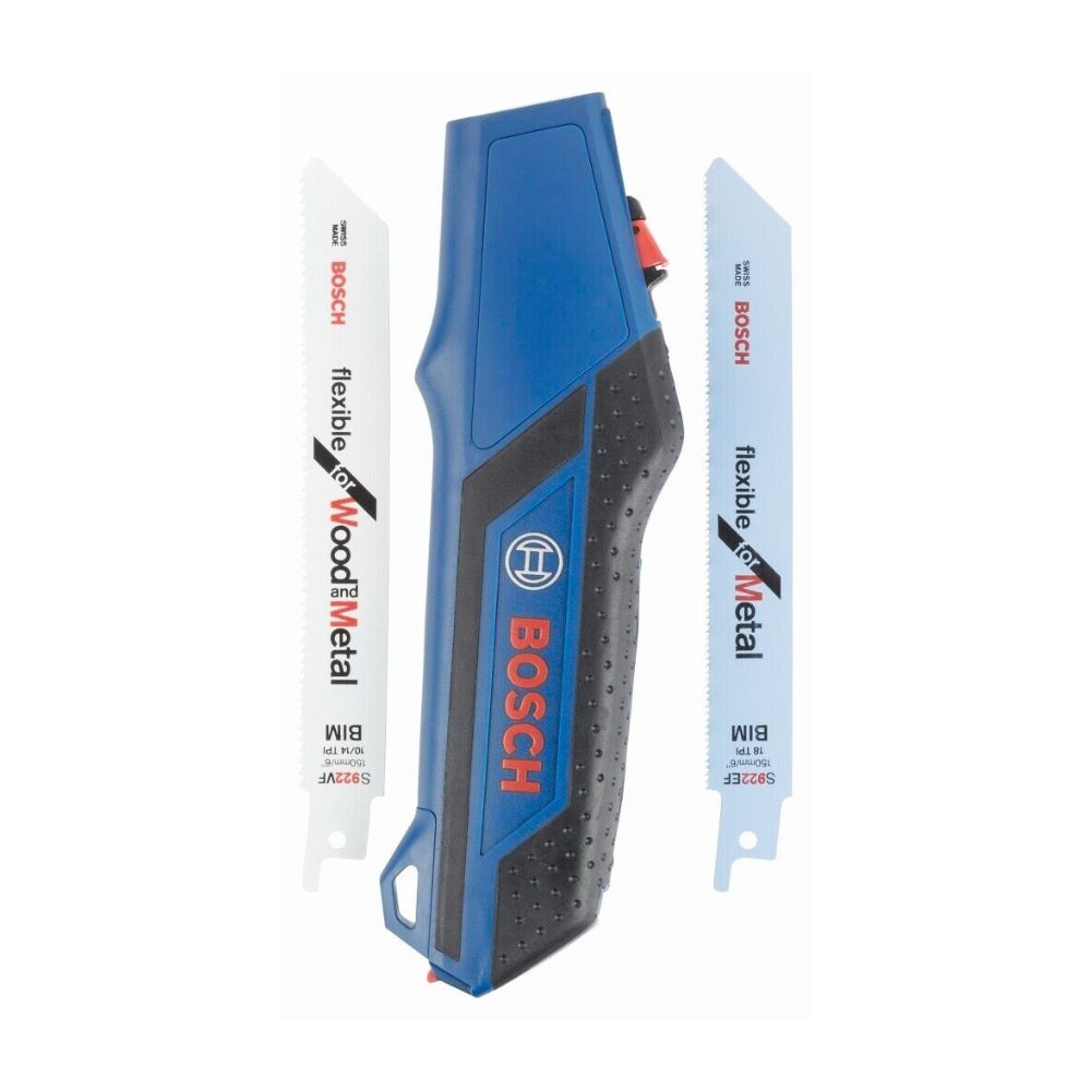 Bosch Professional saw handle: Storage space for two reciprocating saw blades with non-slip grip