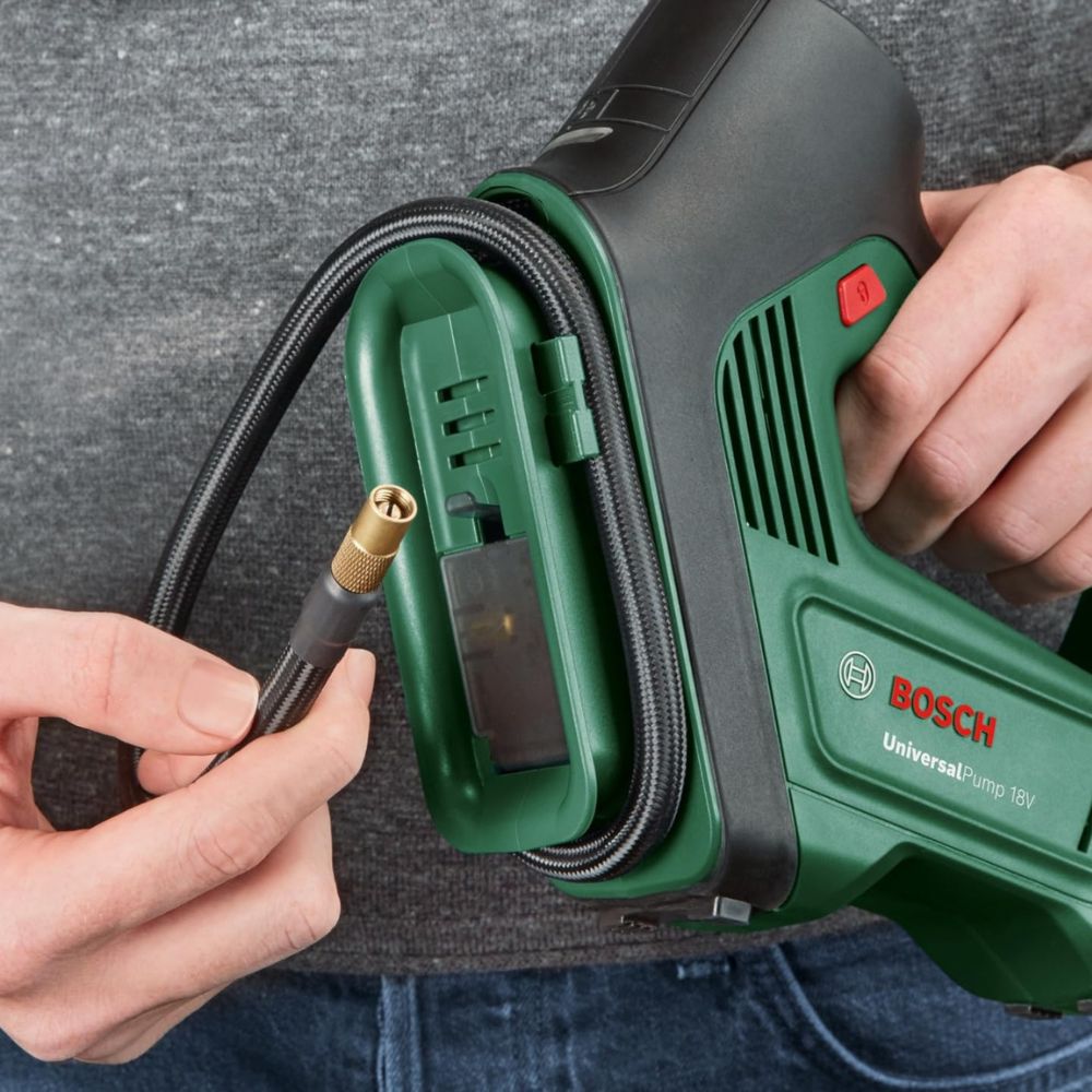 Bosch 'UniversalPump' cordless air compressor 18V, max. 10.3 bar pressure | without battery