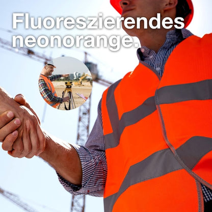 TK Gruppe 4x Auto-Warnwesten in Orange (ISO20471): Reflektierende Pannenweste