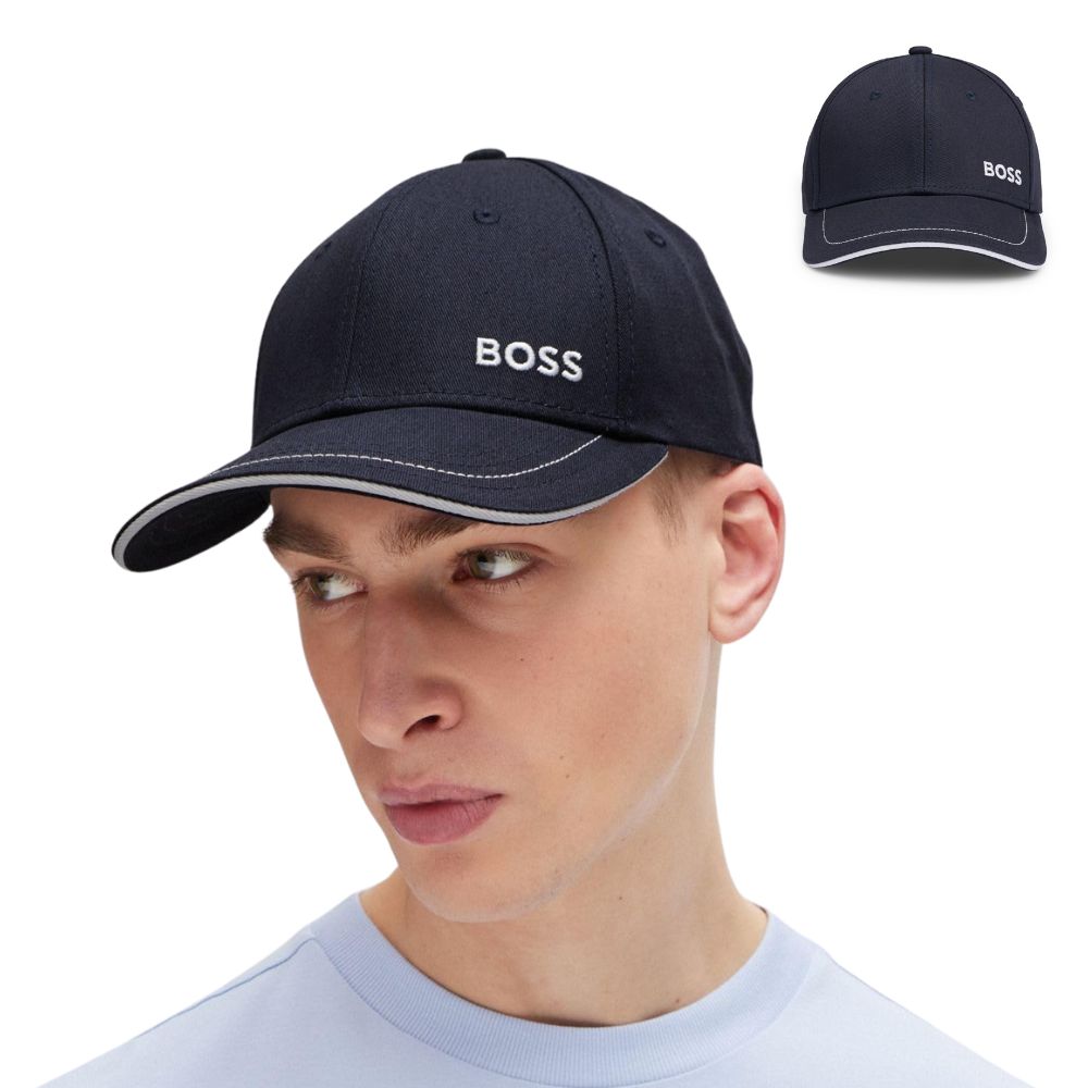 BOSS Men's Cap: Cotton twill, logo print, adjustable | One size