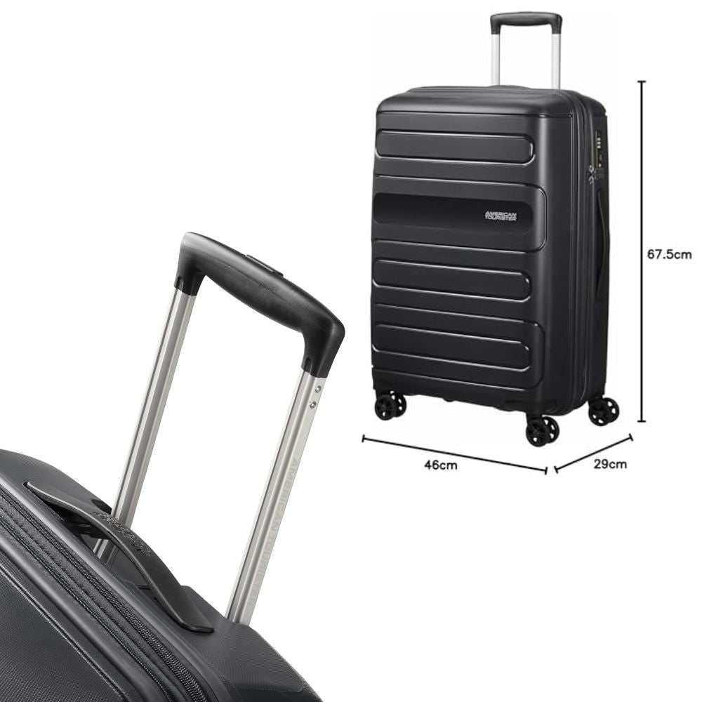 AMERICAN TOURISTER 'Sunside' Hardshell Suitcase: Size M, Expandable 