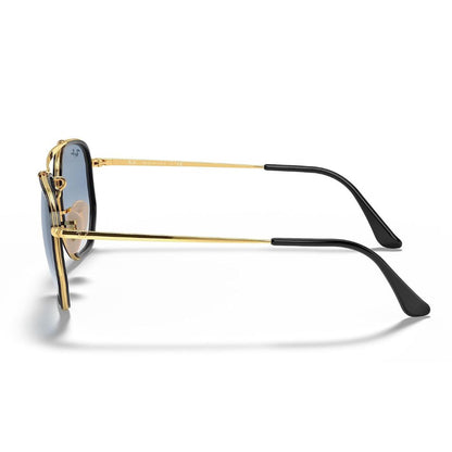 Ray Ban 'RB3648M' Unisex Sunglasses: Gold Retro Style (Size: 52mm)